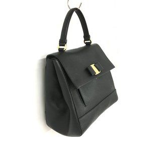 Salvatore Ferragamo Leather Black Handbag Vara